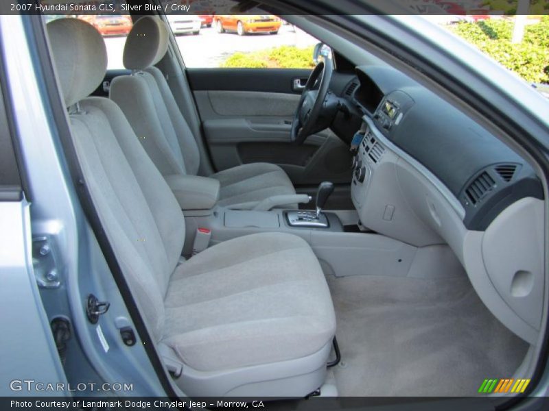 Silver Blue / Gray 2007 Hyundai Sonata GLS