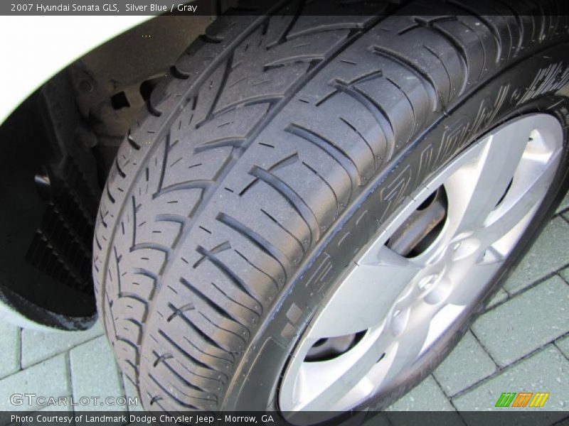 Silver Blue / Gray 2007 Hyundai Sonata GLS