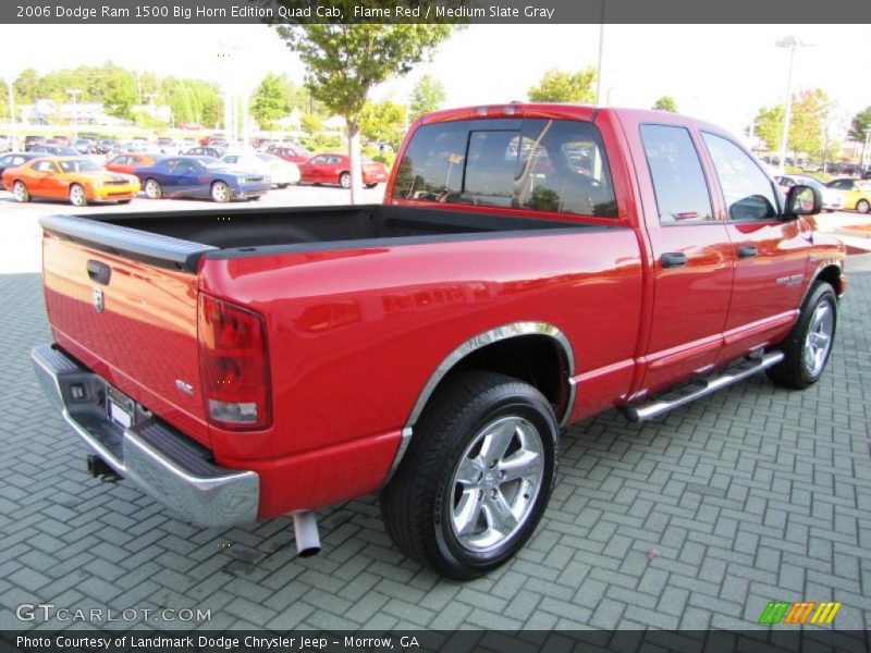 Flame Red / Medium Slate Gray 2006 Dodge Ram 1500 Big Horn Edition Quad Cab