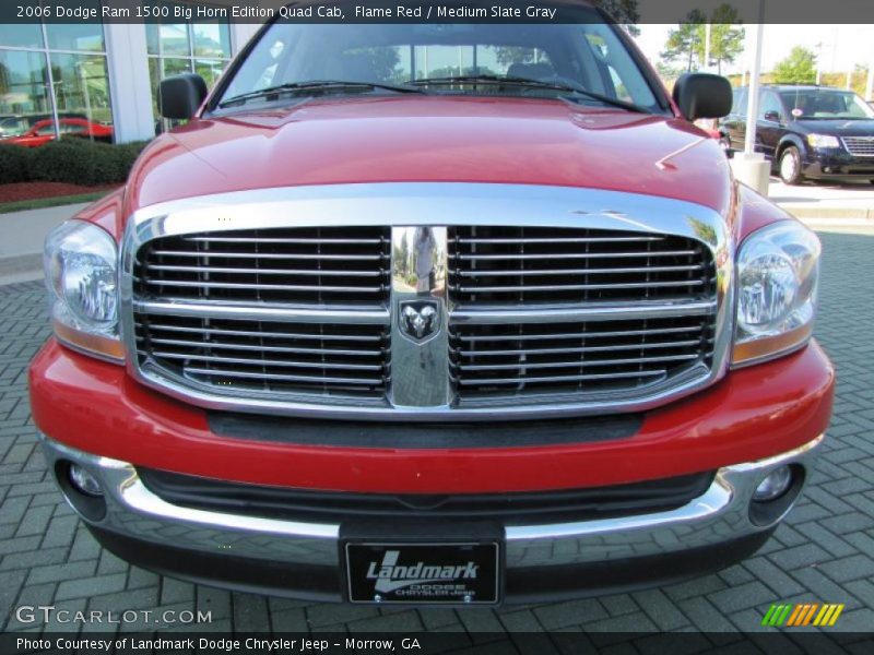 Flame Red / Medium Slate Gray 2006 Dodge Ram 1500 Big Horn Edition Quad Cab