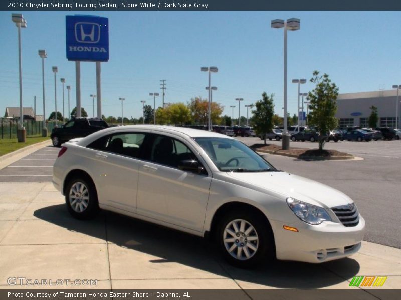 Stone White / Dark Slate Gray 2010 Chrysler Sebring Touring Sedan