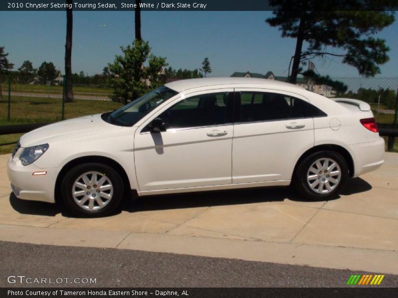 Stone White / Dark Slate Gray 2010 Chrysler Sebring Touring Sedan