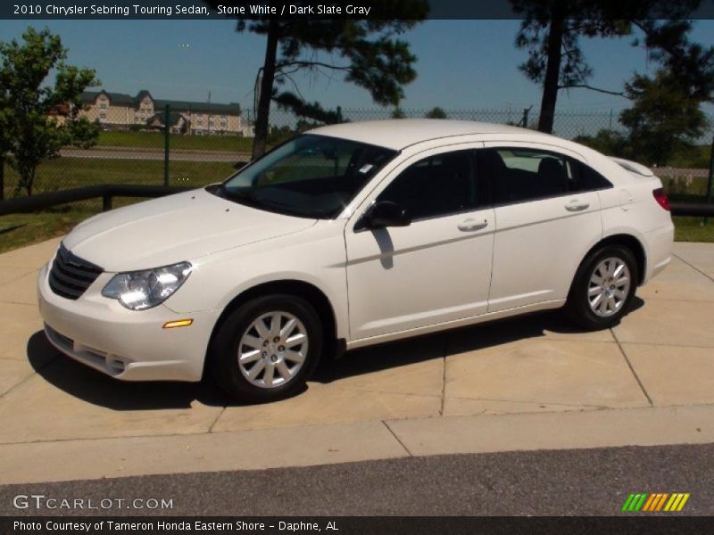 Stone White / Dark Slate Gray 2010 Chrysler Sebring Touring Sedan