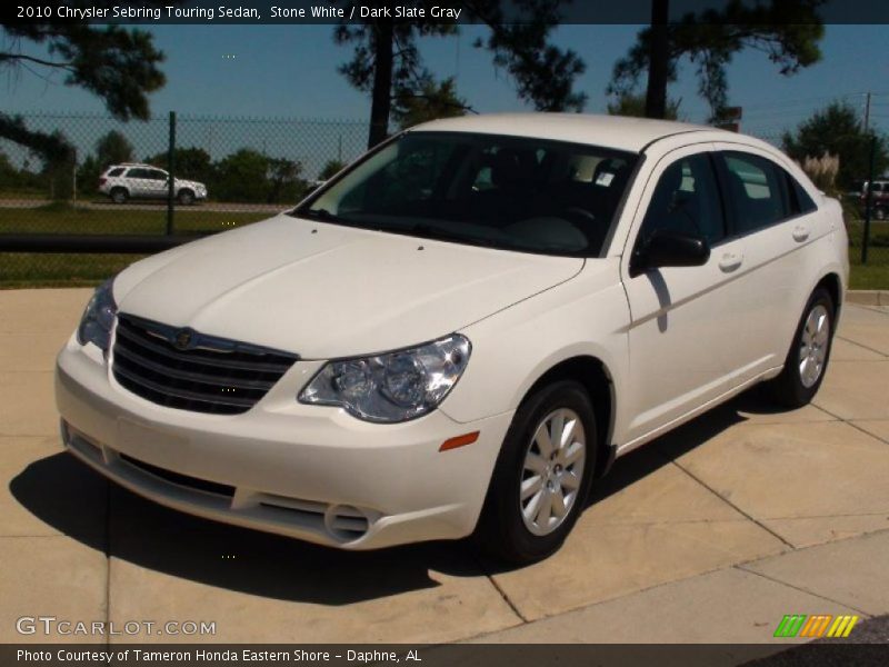 Stone White / Dark Slate Gray 2010 Chrysler Sebring Touring Sedan