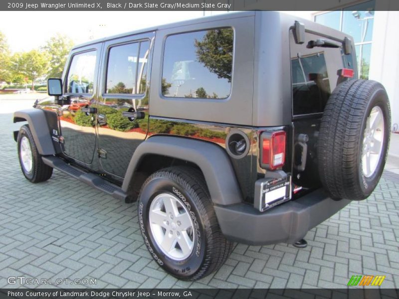 Black / Dark Slate Gray/Medium Slate Gray 2009 Jeep Wrangler Unlimited X