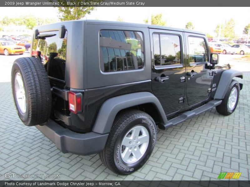 Black / Dark Slate Gray/Medium Slate Gray 2009 Jeep Wrangler Unlimited X