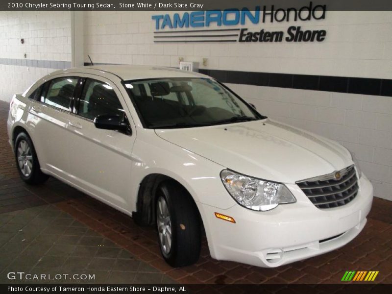 Stone White / Dark Slate Gray 2010 Chrysler Sebring Touring Sedan