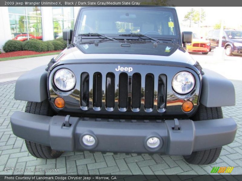 Black / Dark Slate Gray/Medium Slate Gray 2009 Jeep Wrangler Unlimited X