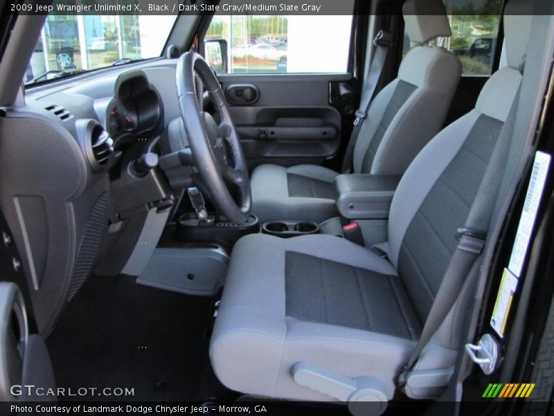 Black / Dark Slate Gray/Medium Slate Gray 2009 Jeep Wrangler Unlimited X