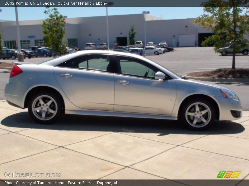 Quicksilver Metallic / Ebony 2009 Pontiac G6 GT Sedan