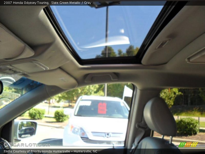 Slate Green Metallic / Gray 2007 Honda Odyssey Touring