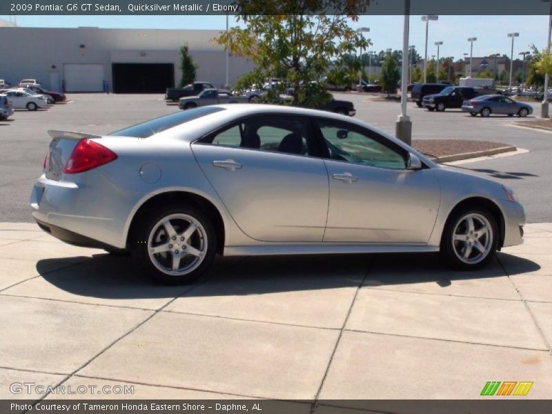 Quicksilver Metallic / Ebony 2009 Pontiac G6 GT Sedan