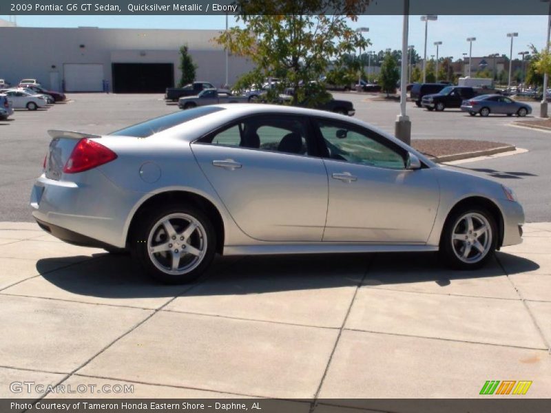 Quicksilver Metallic / Ebony 2009 Pontiac G6 GT Sedan