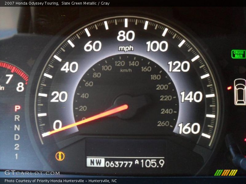 Slate Green Metallic / Gray 2007 Honda Odyssey Touring