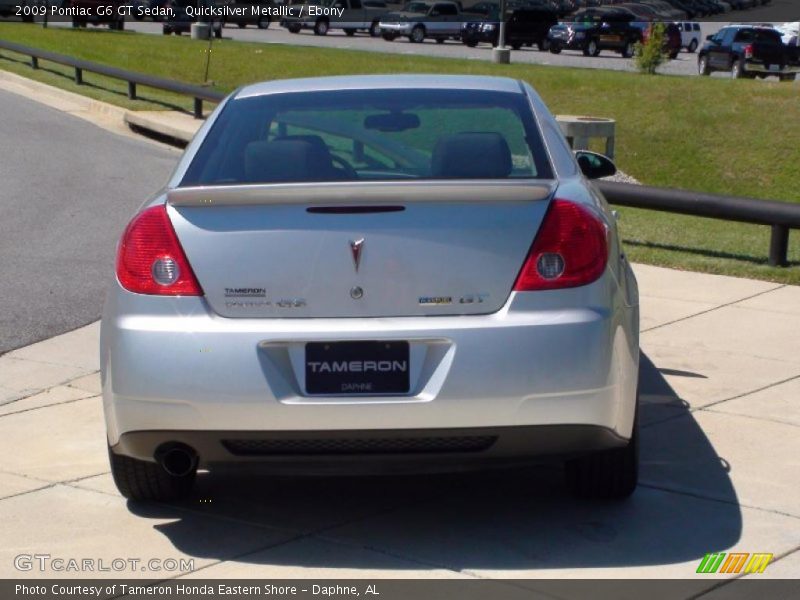 Quicksilver Metallic / Ebony 2009 Pontiac G6 GT Sedan