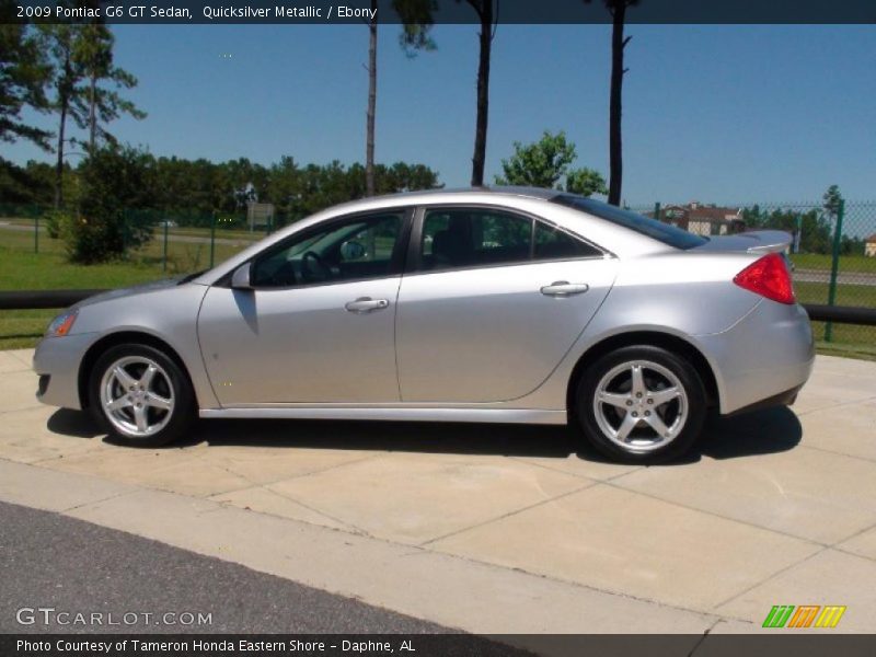 Quicksilver Metallic / Ebony 2009 Pontiac G6 GT Sedan