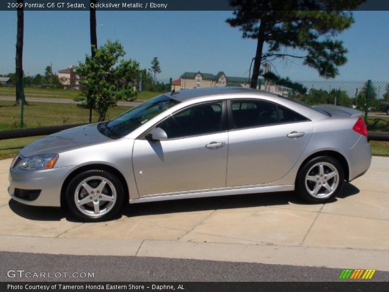 Quicksilver Metallic / Ebony 2009 Pontiac G6 GT Sedan