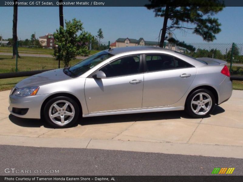Quicksilver Metallic / Ebony 2009 Pontiac G6 GT Sedan