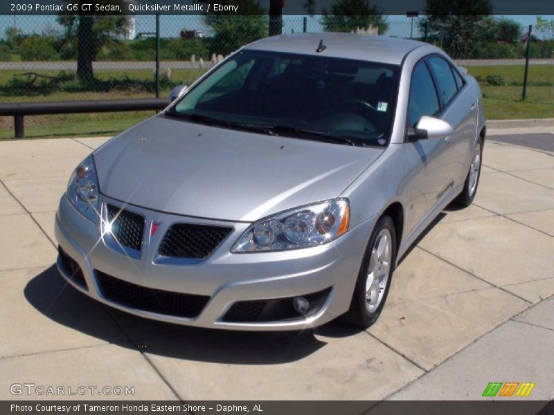 Quicksilver Metallic / Ebony 2009 Pontiac G6 GT Sedan