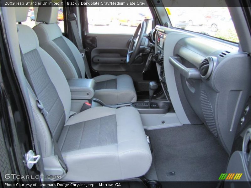 Black / Dark Slate Gray/Medium Slate Gray 2009 Jeep Wrangler Unlimited X