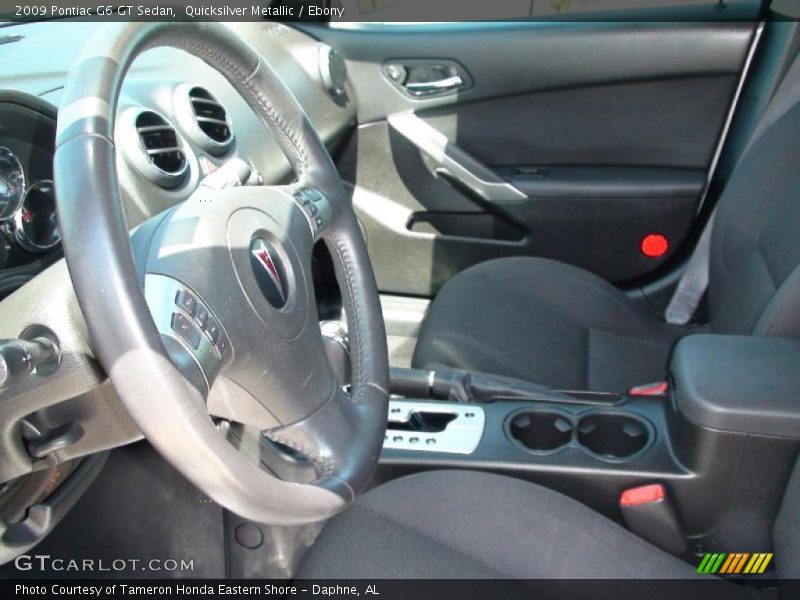 Quicksilver Metallic / Ebony 2009 Pontiac G6 GT Sedan