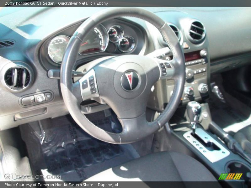 Quicksilver Metallic / Ebony 2009 Pontiac G6 GT Sedan