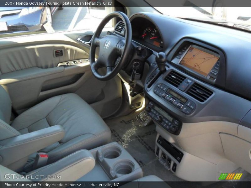 Slate Green Metallic / Gray 2007 Honda Odyssey Touring