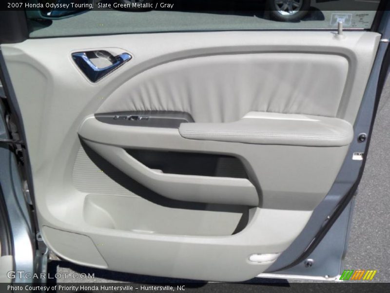 Slate Green Metallic / Gray 2007 Honda Odyssey Touring