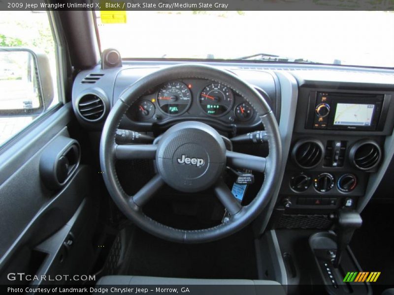 Black / Dark Slate Gray/Medium Slate Gray 2009 Jeep Wrangler Unlimited X