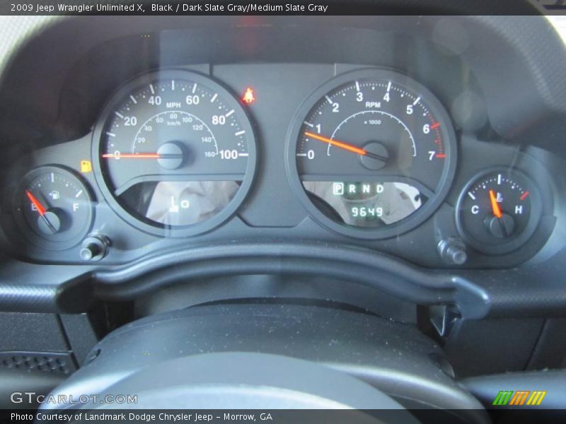 Black / Dark Slate Gray/Medium Slate Gray 2009 Jeep Wrangler Unlimited X