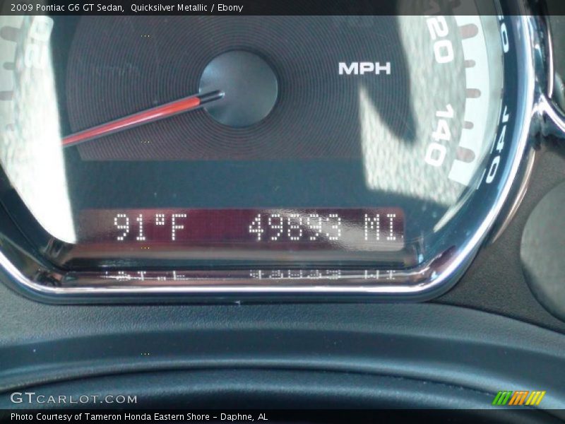 Quicksilver Metallic / Ebony 2009 Pontiac G6 GT Sedan