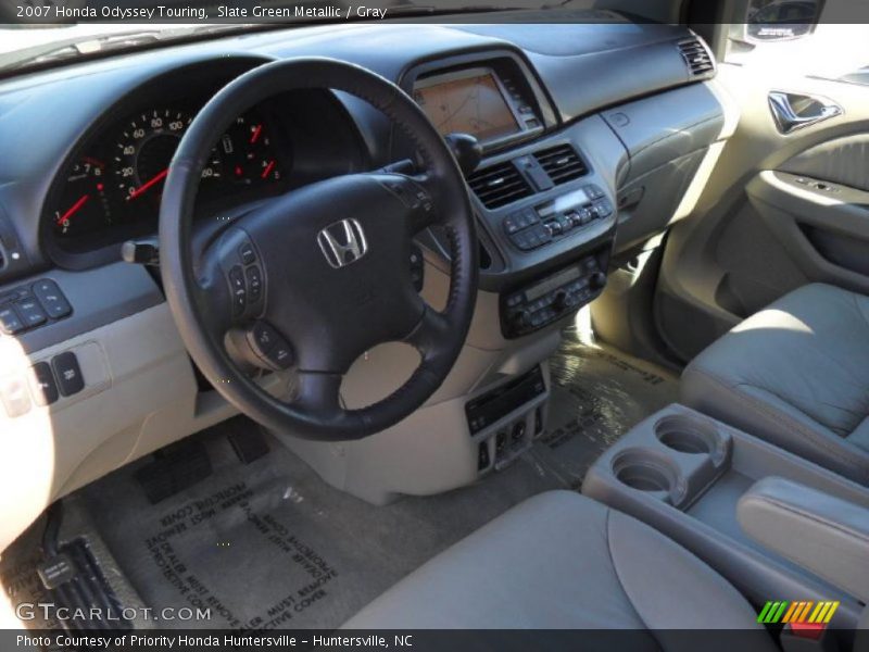 Slate Green Metallic / Gray 2007 Honda Odyssey Touring