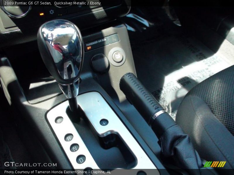 Quicksilver Metallic / Ebony 2009 Pontiac G6 GT Sedan