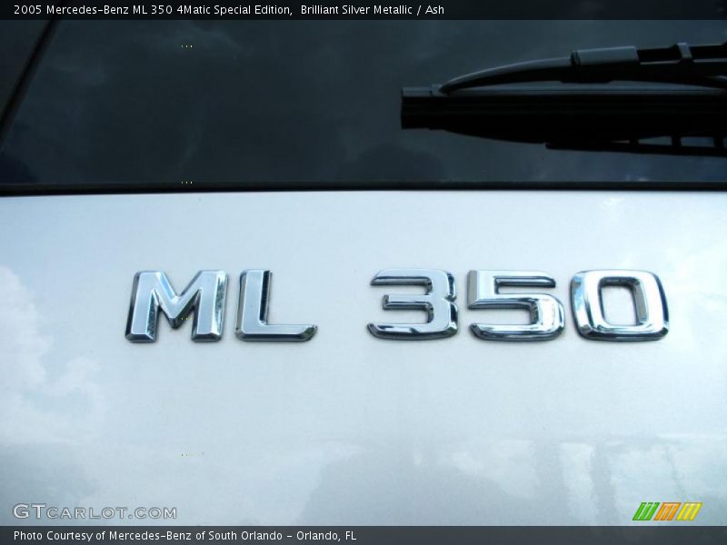 Brilliant Silver Metallic / Ash 2005 Mercedes-Benz ML 350 4Matic Special Edition