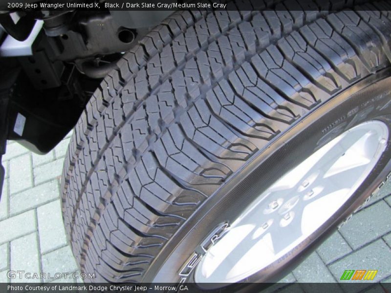 Black / Dark Slate Gray/Medium Slate Gray 2009 Jeep Wrangler Unlimited X