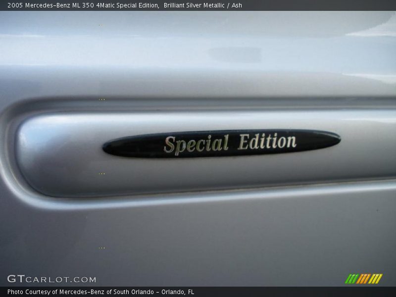 Brilliant Silver Metallic / Ash 2005 Mercedes-Benz ML 350 4Matic Special Edition