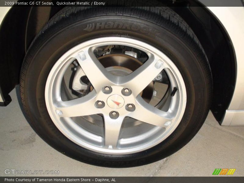 Quicksilver Metallic / Ebony 2009 Pontiac G6 GT Sedan
