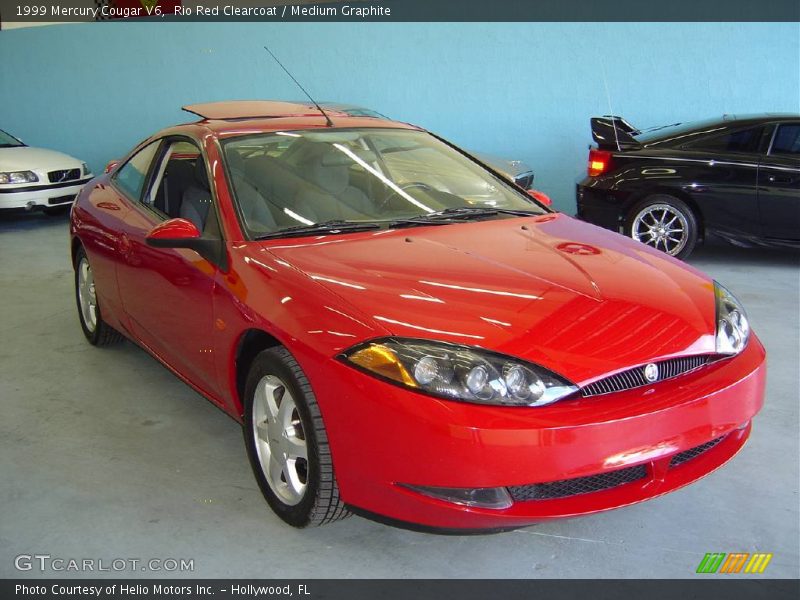 Rio Red Clearcoat / Medium Graphite 1999 Mercury Cougar V6