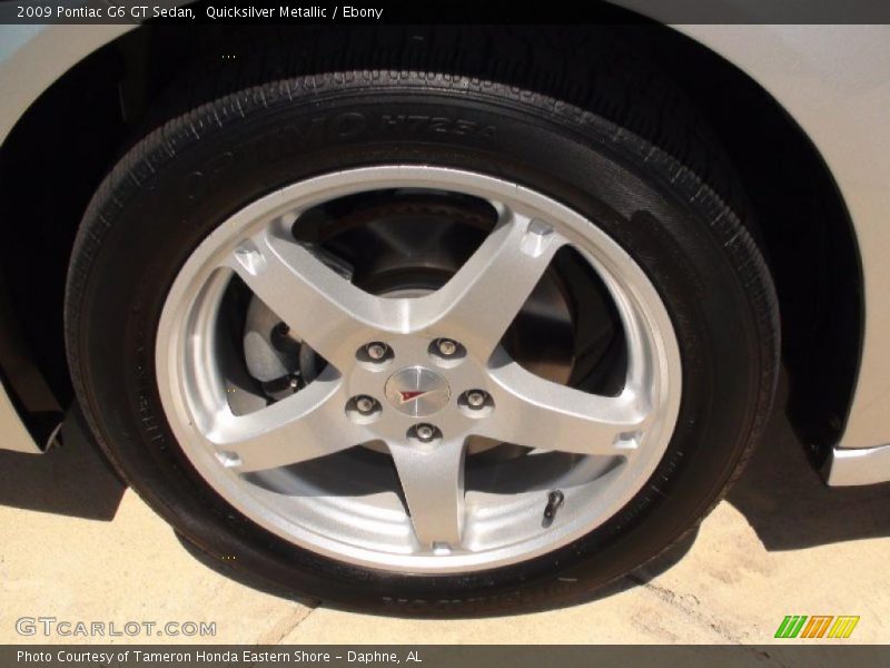 Quicksilver Metallic / Ebony 2009 Pontiac G6 GT Sedan
