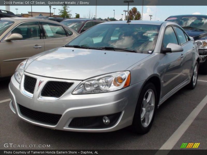 Quicksilver Metallic / Ebony 2009 Pontiac G6 GT Sedan