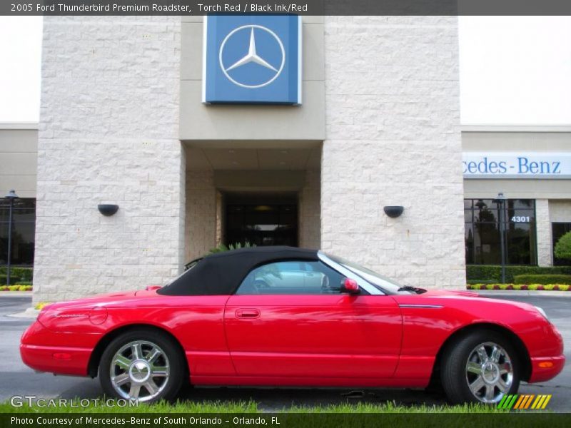 Torch Red / Black Ink/Red 2005 Ford Thunderbird Premium Roadster
