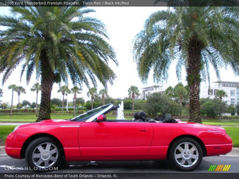 Torch Red / Black Ink/Red 2005 Ford Thunderbird Premium Roadster