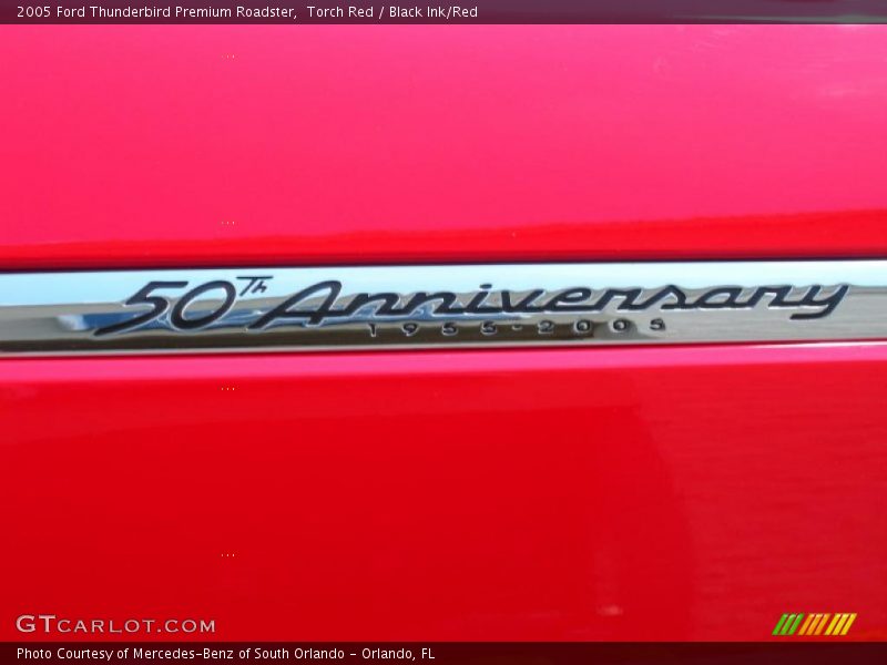 Torch Red / Black Ink/Red 2005 Ford Thunderbird Premium Roadster