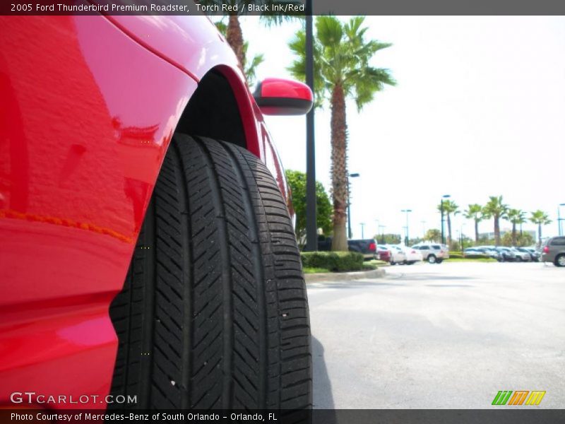 Torch Red / Black Ink/Red 2005 Ford Thunderbird Premium Roadster