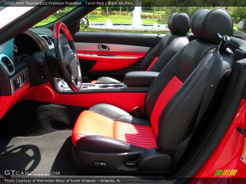 Torch Red / Black Ink/Red 2005 Ford Thunderbird Premium Roadster