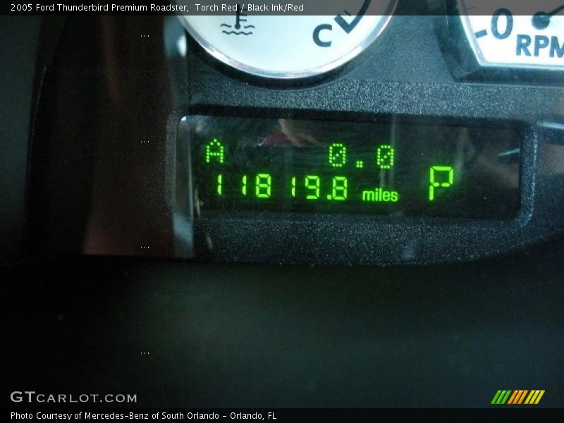 Torch Red / Black Ink/Red 2005 Ford Thunderbird Premium Roadster