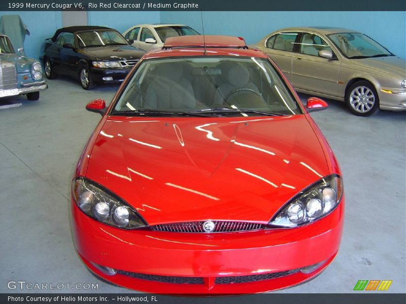 Rio Red Clearcoat / Medium Graphite 1999 Mercury Cougar V6