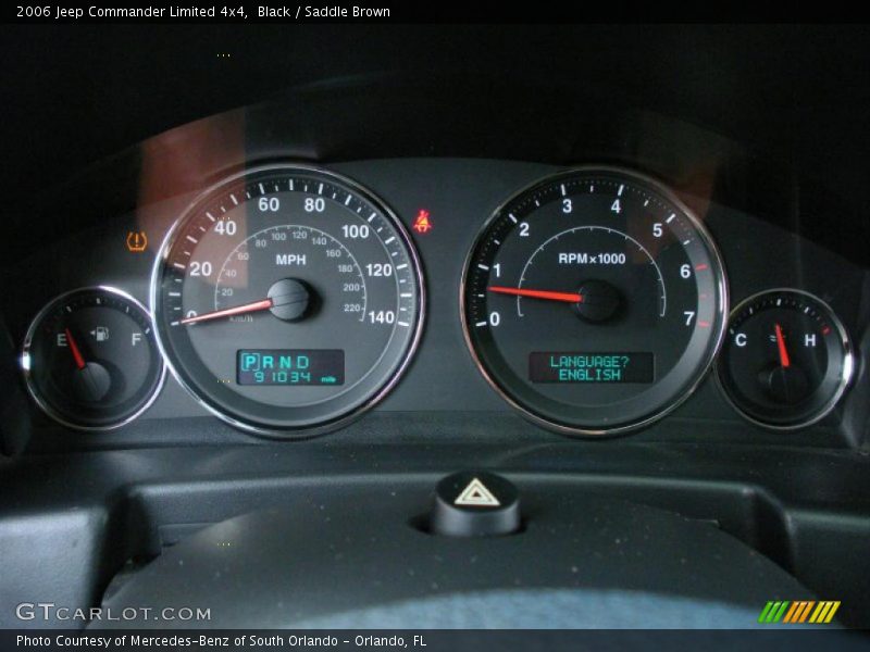 Black / Saddle Brown 2006 Jeep Commander Limited 4x4