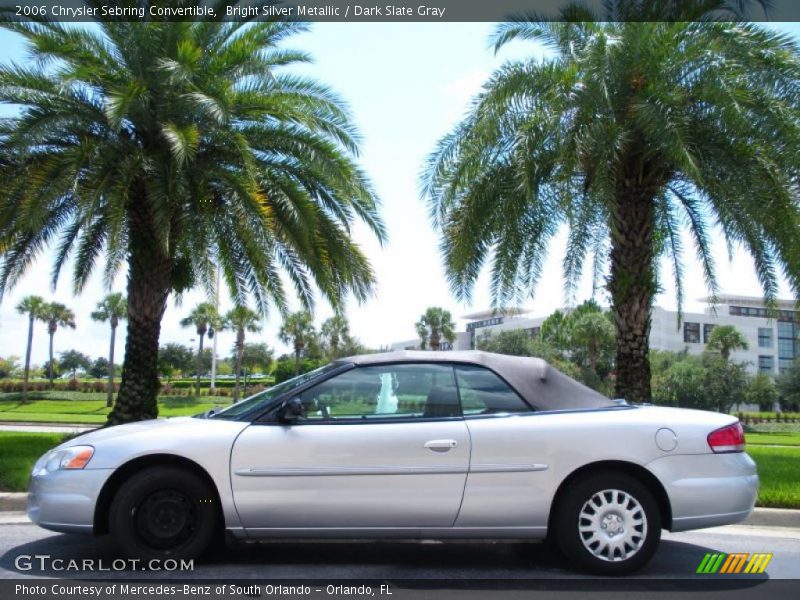 Bright Silver Metallic / Dark Slate Gray 2006 Chrysler Sebring Convertible