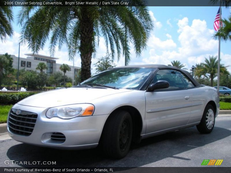 Bright Silver Metallic / Dark Slate Gray 2006 Chrysler Sebring Convertible